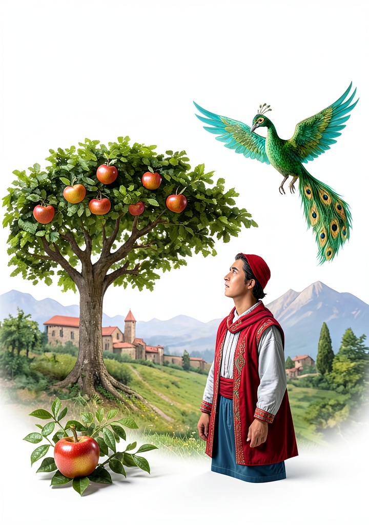 Installing Balkan Orchard Tales Volume 1 Children’s Folk Tale eBook by XYZ on a wooden bedside table