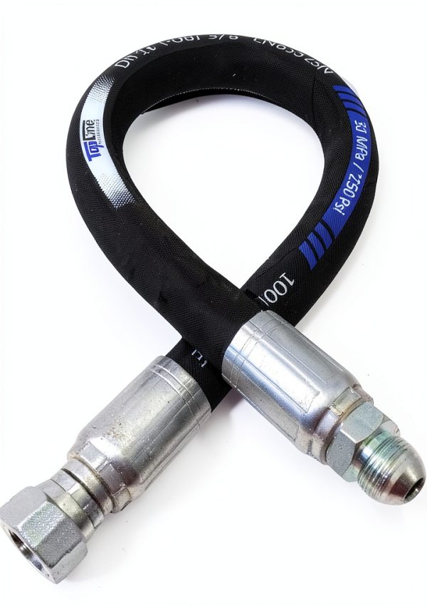 3/8" Hydraulic Hose TL Topline 18in Female JIC x Male JIC 7,250 PSI-6