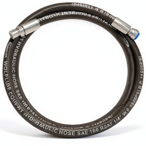 Hydraulic Grease Hose 1/4" SAE 100R2AT Green Hills Double Steel 10ft-0