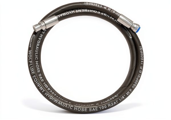 Hydraulic Grease Hose 1/4" SAE 100R2AT Green Hills Double Steel 10ft-0