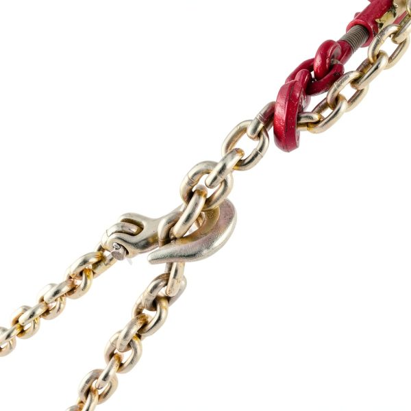 VEVOR 7100 LBS Transport Binder Chain, 3/8"x20' G80 Tow Chain with Grab Hooks, Galvanized Manganese Steel, DOT Certified, 2 Pack for Dock Factory Construction Site-7