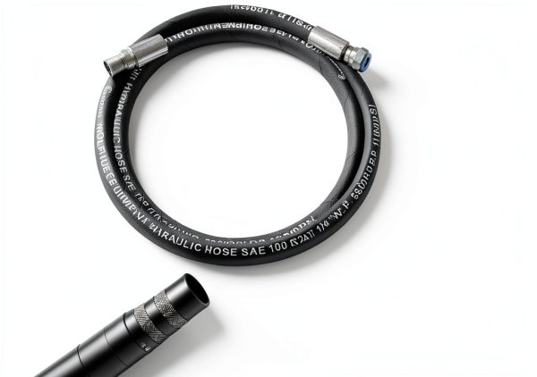 Hydraulic Grease Hose 1/4" SAE 100R2AT Green Hills Double Steel 10ft-2